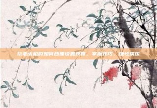 玩老虎机时如何合理设置预算，掌握技巧，理性娱乐