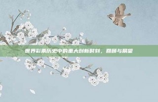 世界彩票历史中的重大创新时刻，回顾与展望