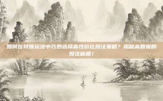 如何在特殊玩法中巧妙选择高性价比投注策略？揭秘高回报的投注秘籍！