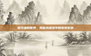 探寻鱼的世界，揭秘水族馆中的奇妙生物