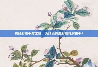 揭秘彩票中奖之谜，为什么有些彩票特别难中？