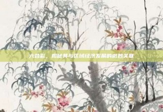 六合彩，揭秘其与区域经济发展的微妙关联