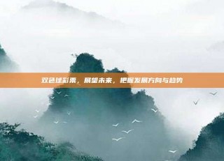 双色球彩票，展望未来，把握发展方向与趋势