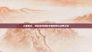 大鱼来袭，揭秘深海神秘生物的惊心动魄之旅