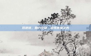 双色球，助力公益，点亮希望之光