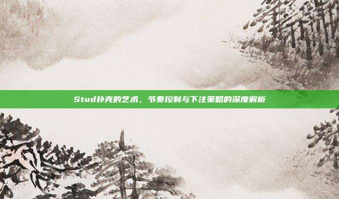 Stud扑克的艺术，节奏控制与下注策略的深度解析  第1张